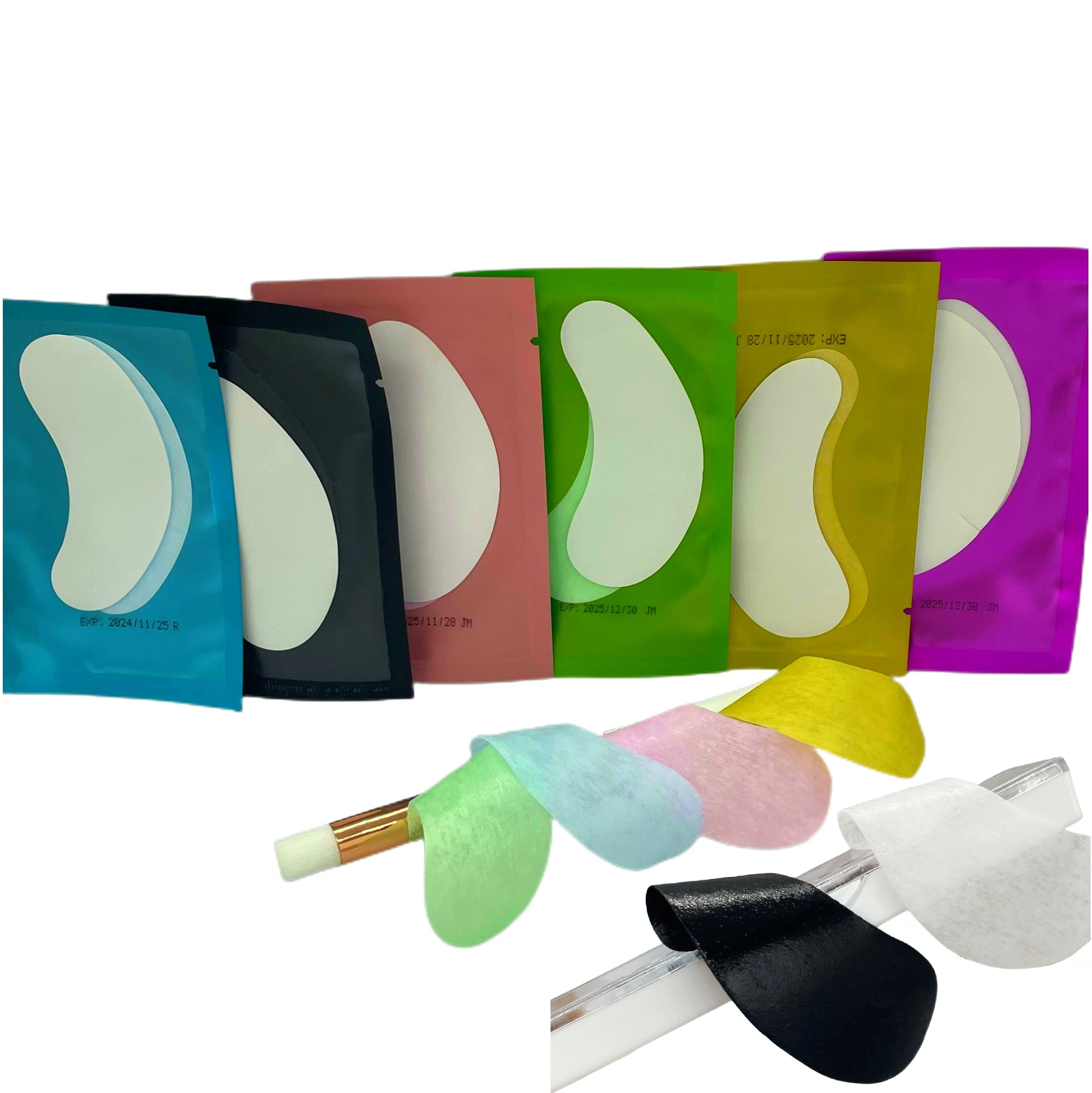 OEM factory  Private Label collagen lint free gel pads eyelash extension hydrogel under eye patch