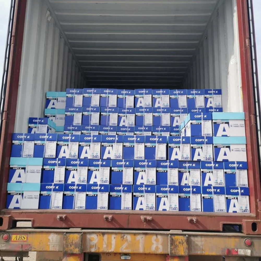 Супер белая бумага АА высокого качества 70 75 80 GSM A4 для копировальной бумаги