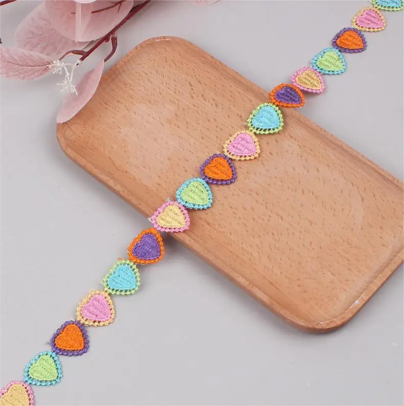 Wholesale Embroidered 3d Border Lace Trim Sun Flower Chemical Lace Trim For Dress Lingerie Decoration