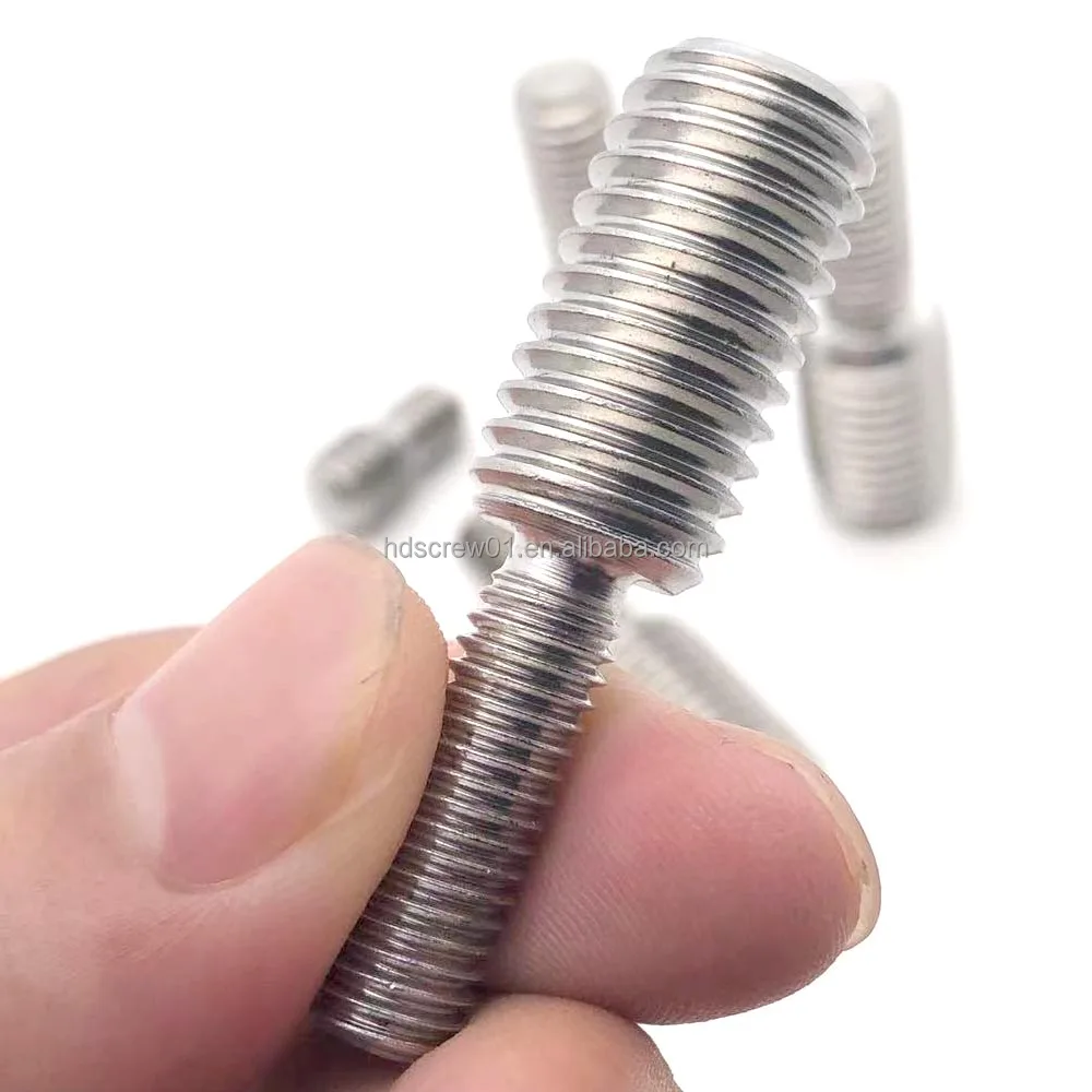 OEM ODM Transfer Screw 304 Stainless Steel M8 M10 M12 Thread Adapter Outside Thread Double Head Transfer Screw Bolt