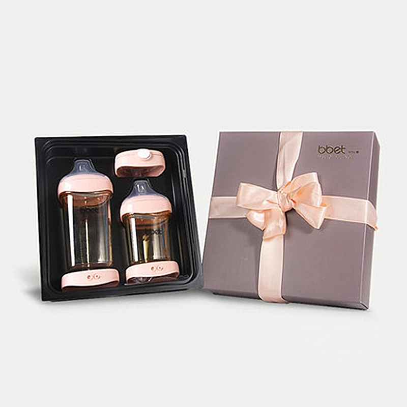 Plastic feeding bottles Triangle baby milk bottle gift set