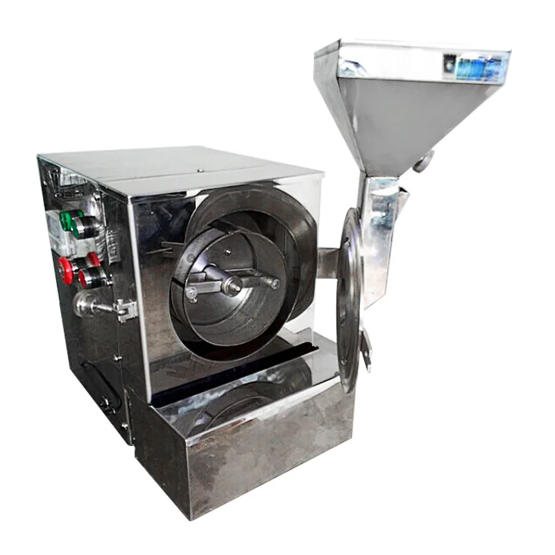 Oily Nut flour making machine for milling walnut/kernel/sesame/ peanut/almond/mustard seed with 3 screen cloth