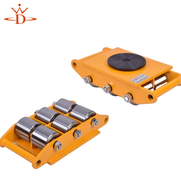 CRA Carrying Roller Transporting Heavy Duty 6T/8T/12T Cargo Trolley Skates For Machine Moving