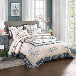 Morden Luxury Mass Production High Grades Warm Bedspread Digital Print Microfiber Floral Kantha Quilt with OEM ODM Acceptable