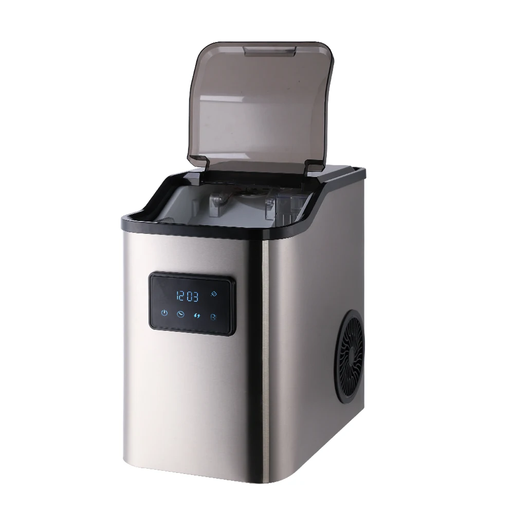 high quality 25KGS nugget ice cube machine with water dispenser ice maker