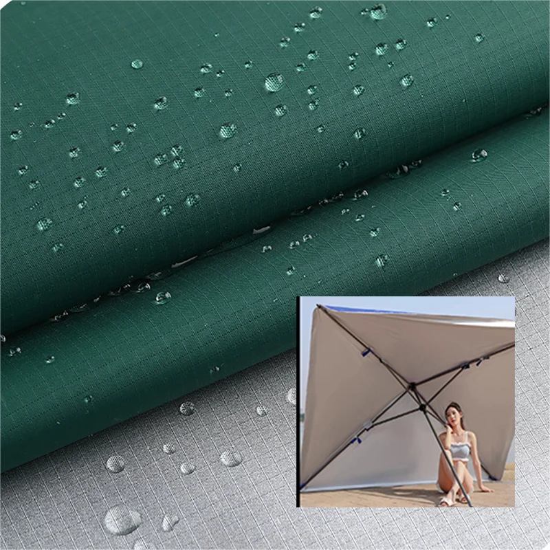 New Style 210T Polyester Taffeta Fabric Plain Silver Coated Waterproof and Sunproof Anti-UV Sunshade for Awning and Sofa