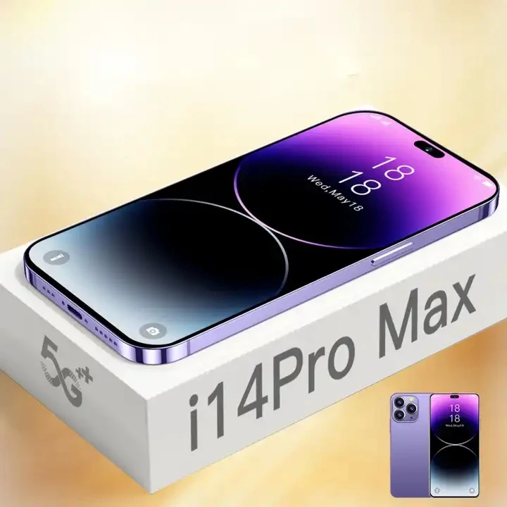 Cheap original i 14 Pro max unlock cell phone Android Global version 12GB 512GB 7.3 inch dual sim 5G Smart mobile Phone