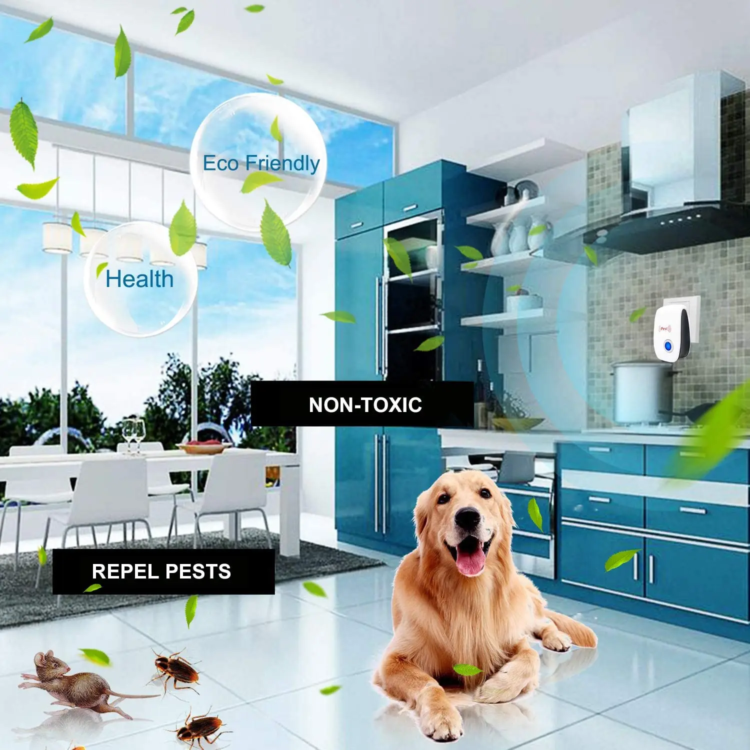 EU UK US PLUG Electronic For Ultrasonic Pest Repeller Mosquito Rejector Mouse Rat Mouse Repellent Anti Mosquito Repeller