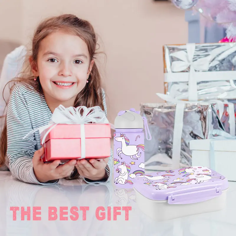 ODM design leak-proof 600 ml bento box with Ice tray plastic lunch box for kids