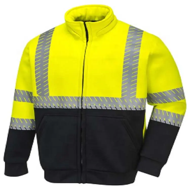 Factory Supply Winter Windproof And Waterproof Work Industrial Coat Raincoat Jacket Reflective Outdoor Traffic Police Jacket