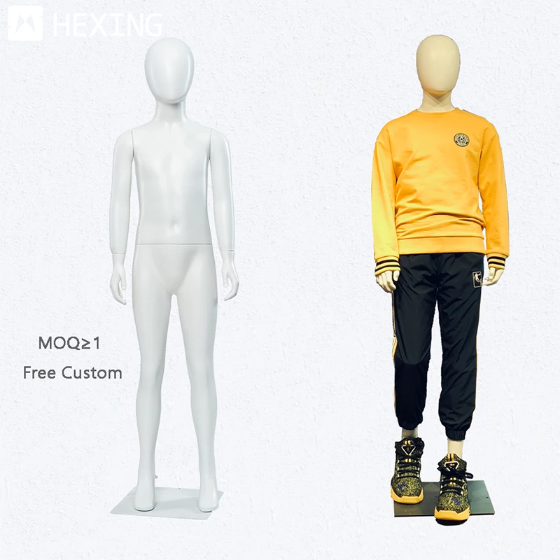 Wholesale Custom Full Body Mannequin Boy Child Size Black White Gold Kids Fitting Mannequins For Clothing Display