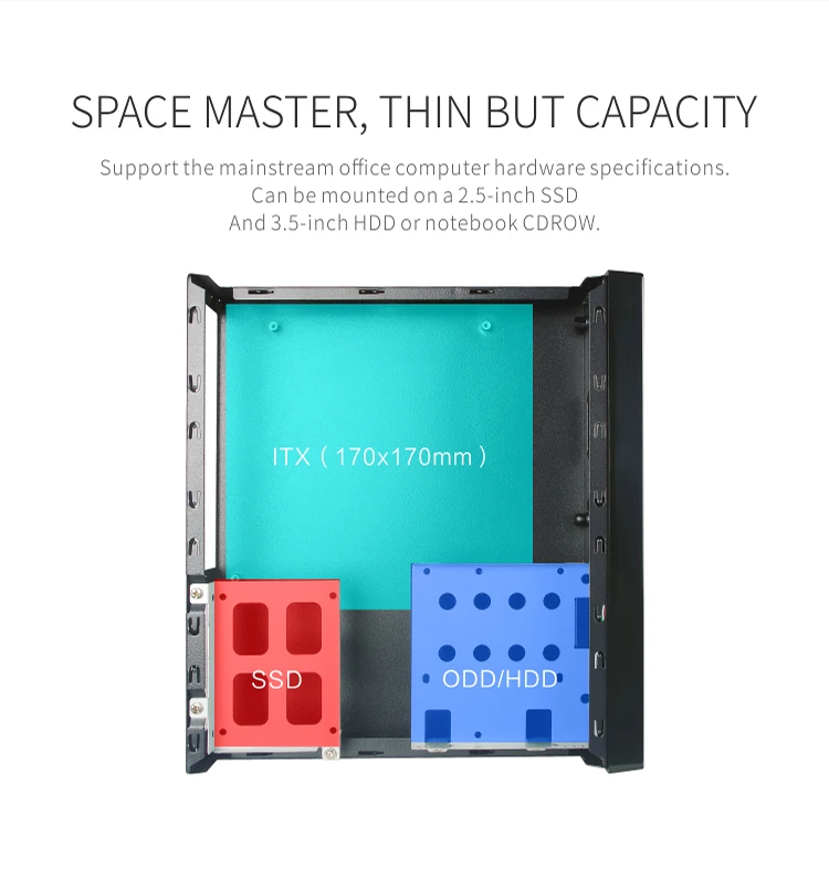 Leadway 2023 HOT SALE,Most Popular High Quality Factory OEM, power supply, Gaming, Mid Tower, ITX Slim Desktop,Mini-ITX Chassis