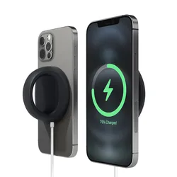 Amazon Hotsale Creative Silicone Grip Stand Phone Holder for iPhone12 13 MagSaf Charger Portable Ring Buckle Charging Stand