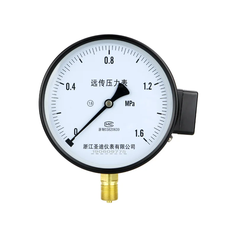 manufacturer outlet 150mm 25 bar psi 1.6%   Resistance remote manometer pressure gauges price