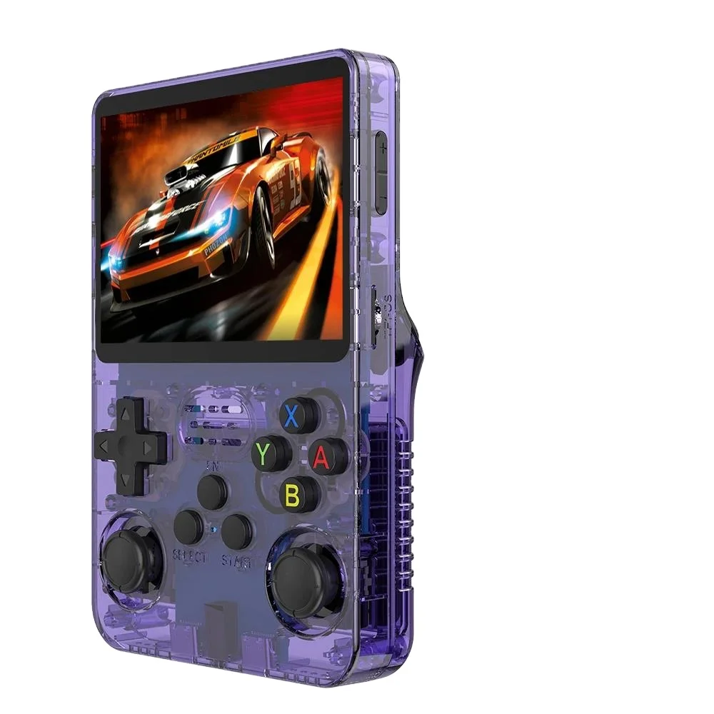 R36S Retro Handheld Video Game Console Linux System 3.5 Inch IPS Screen R35s Pro Portable Video Player 64GB Games