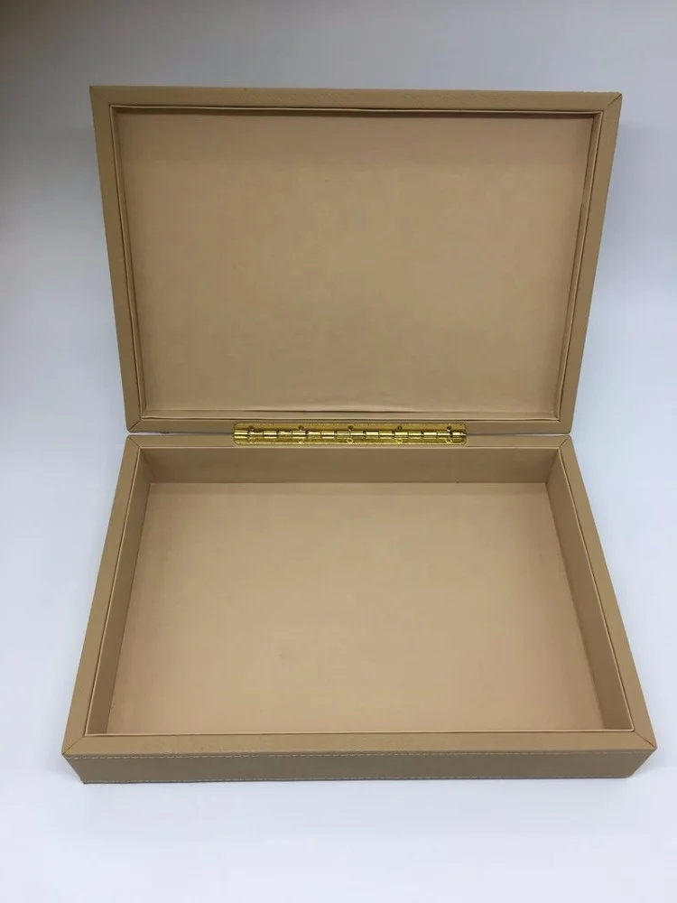 
New Style High Quality Luxury Leather Storage Box Laser Wooden Date Box for Arabic Ramadan 