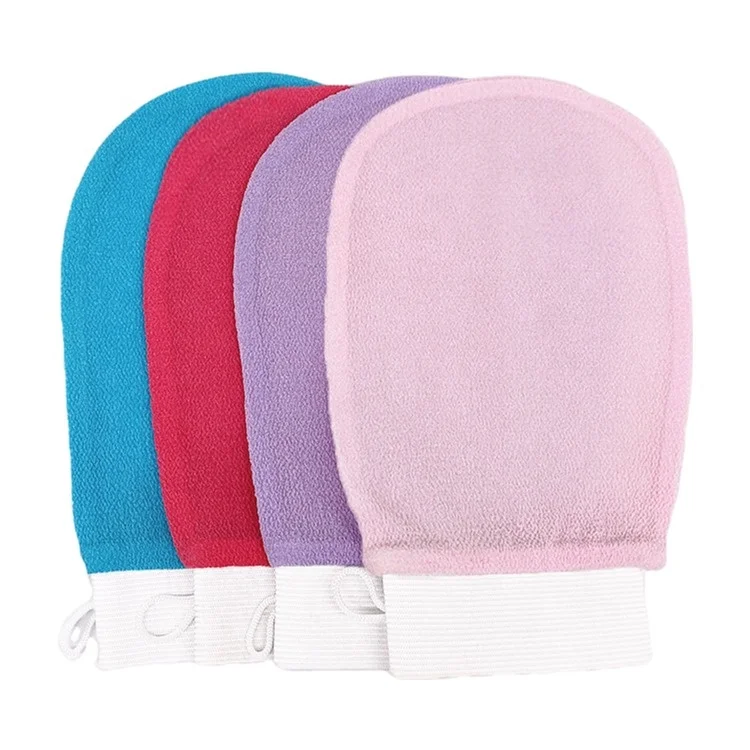 Custom Wholesale 2022 Hot Sale Factory Supply Eco Friendly Not Hurt Skin Body Cleaning Exfoliating Body Mitt Bath Glove