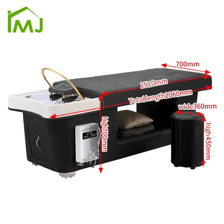 Salon hair wash head spa bed Thai massage Treatment Therapy Water Circulate shampoo bed