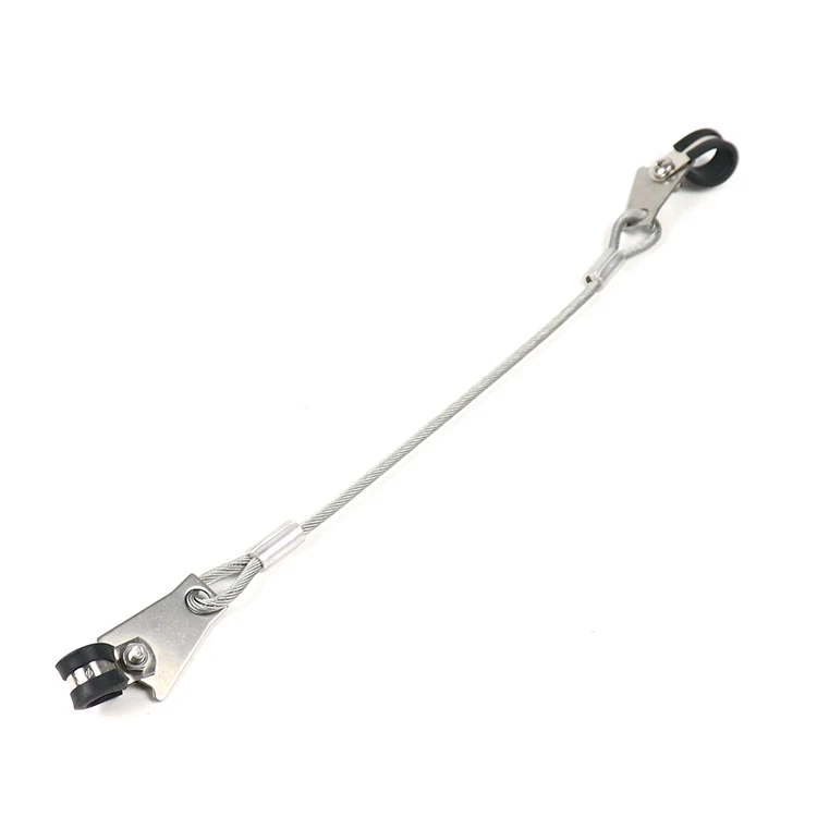 stay wire with locking wire clips/fasten Locking Eyelet Safety cable drill pipe safety clamp whipcheck