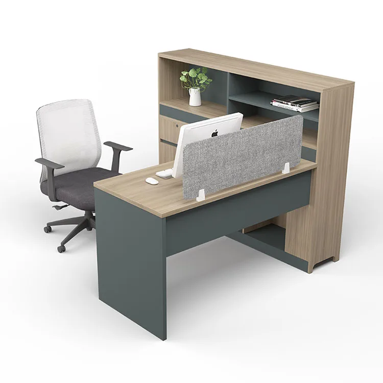 Office Furniture  L Shape Workstation with Storage Return Computer Table Office Desk