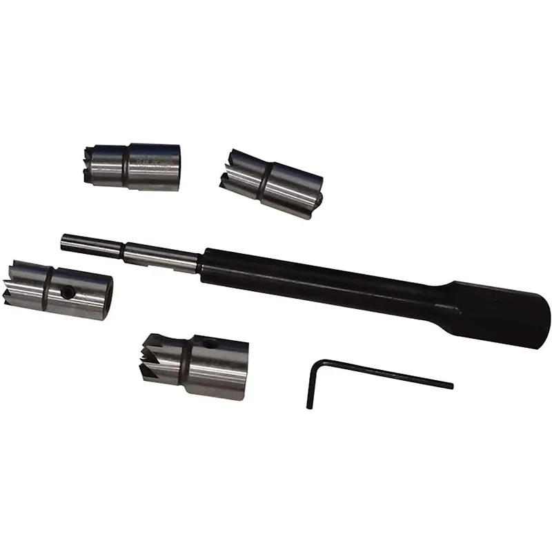 Automobile Diesel Fuel Injector Seat Cleaning Kit 5 Pieces Durable and Wear-Resistant Hand Tools Auto Repair Tools