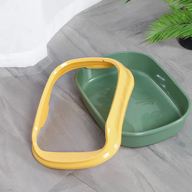 
Eco Friendly Dark Brown Red Blue Plastic PP Pet Toilet House Sand Cat Litter Box 