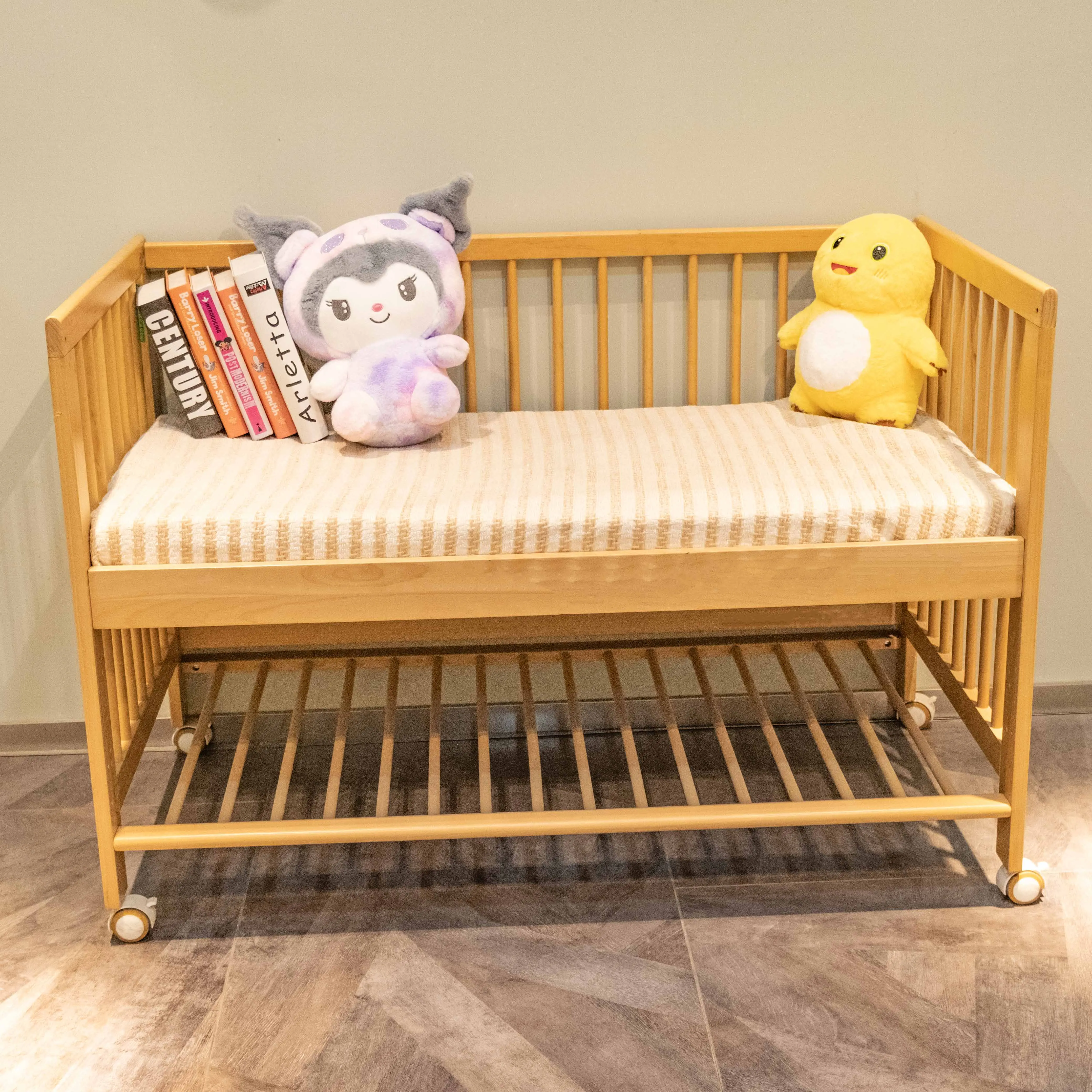 Wholesale Montessori Kindergarten Preschool Wood Single Bed For Kids Rest Bed Daycare Furniture Kids cribs Wooden crib set