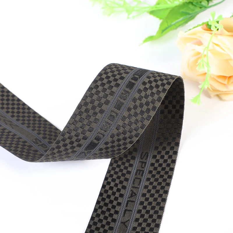 Newest Design Nylon Webbing Jacquard Elastic with Customized Logo Elastic for Underwear Accessories Waist Band Elastic