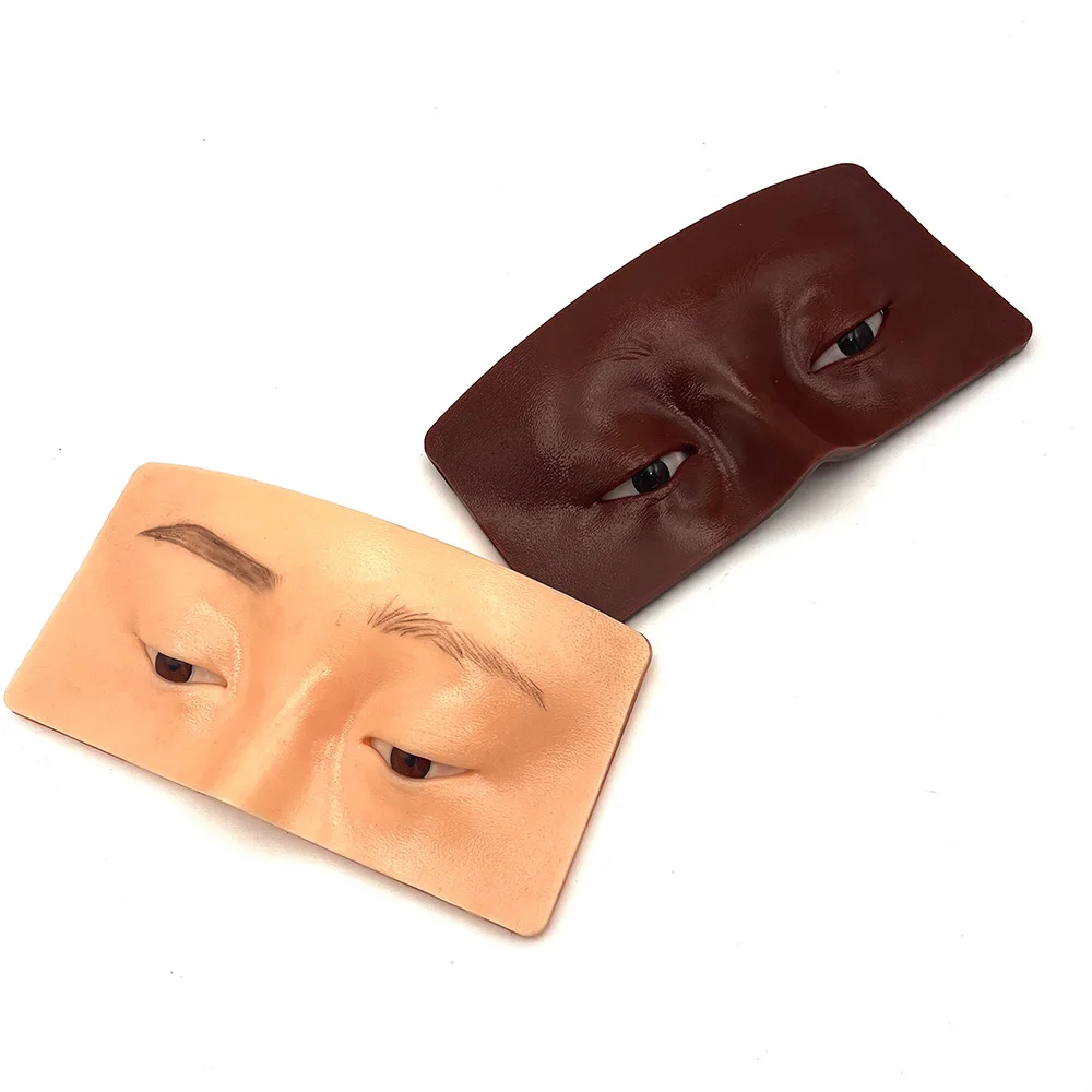 Permanent Makeup Reusable 5D Face Practice Pad Eyebrow Eyeshadow Eye Makeup Practice Board for Cosmetic Microblading Training