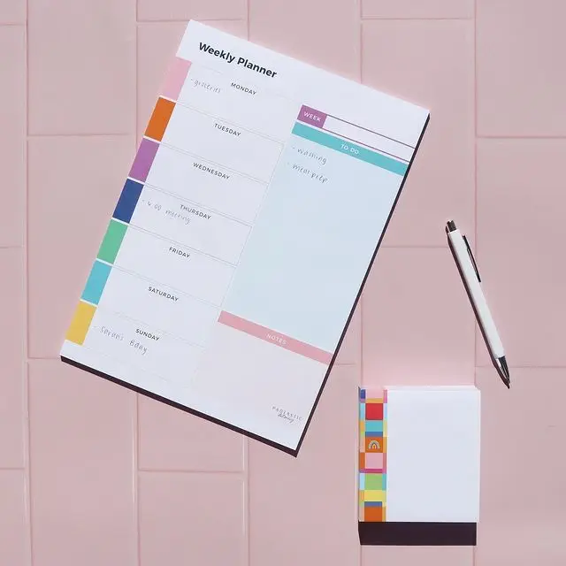 Милый мини-планировщик для заметок школы с индивидуальным принтом