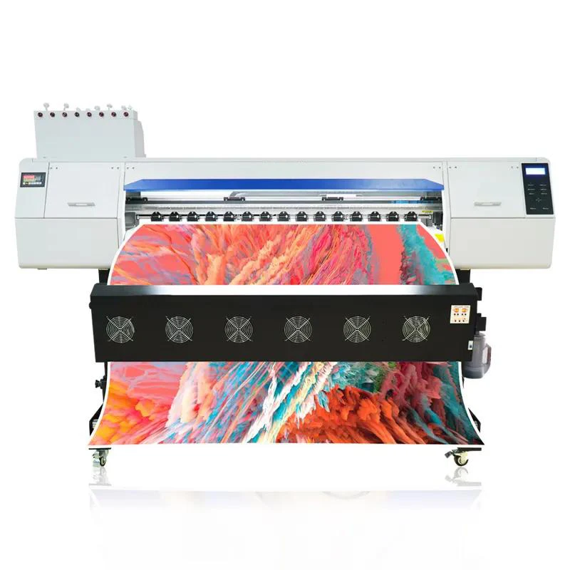 1.85m 13200 Indoor Outdoor Eoc Solvent Inkjet Roller Advertising Cmyk Digital Plotter Printer 180cm Printing Machine