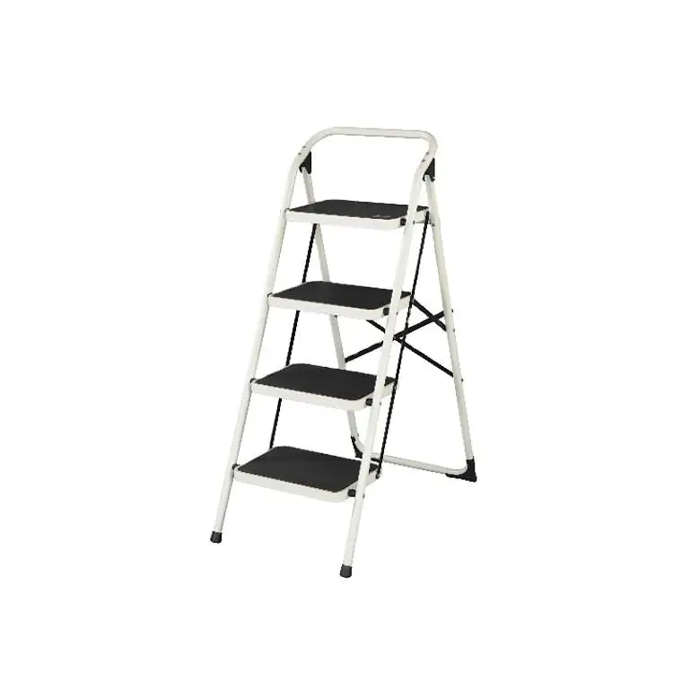 Top-ranked Ladders Foldable 4 Step Steel Family Use Household Ladder En131 Folding Chair Step Ladder Easy Store
