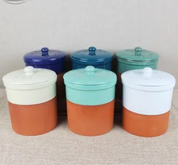 Custom multi color terracotta /Ceramic Paprika Spice Jar for sale