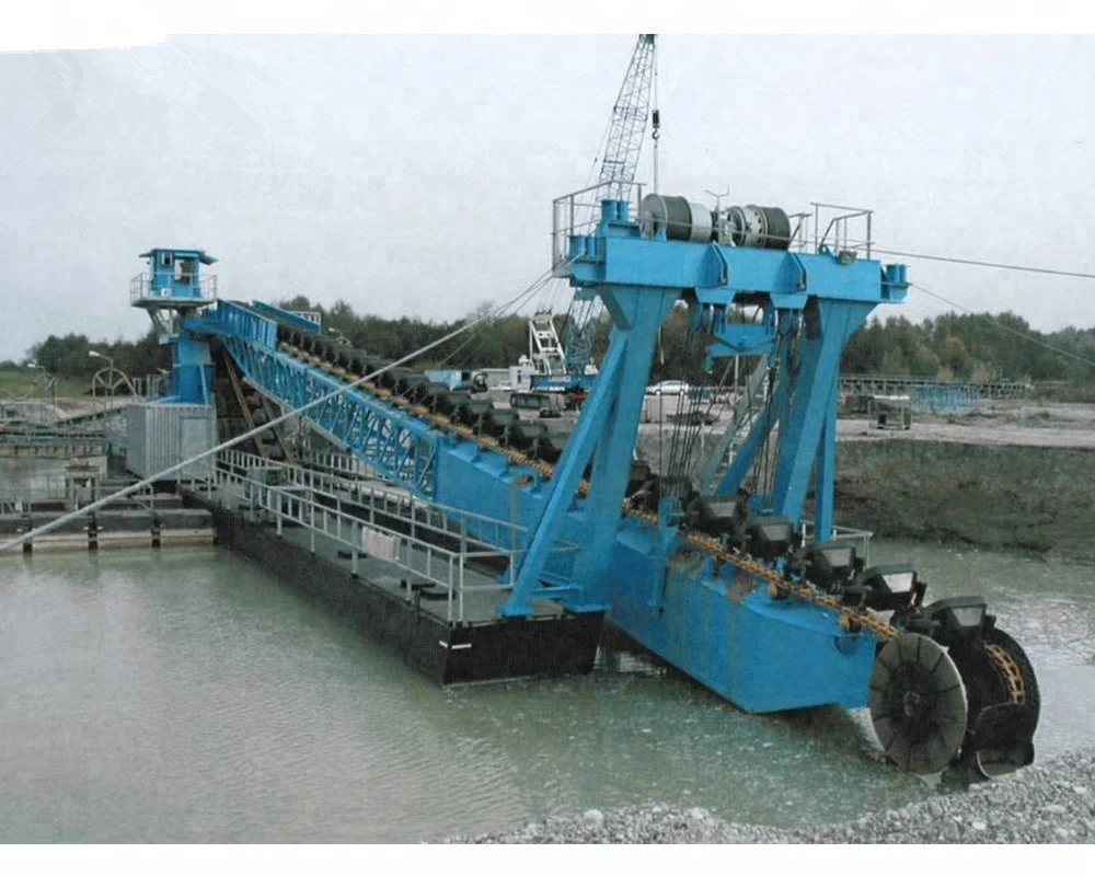 200m3/h Bucket Gold Dredge River Gold Mining Dredger For Sale