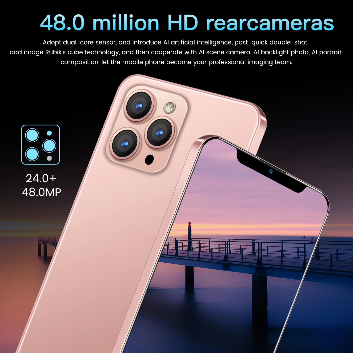 I13 PRO Max 6 7 дюйма 21 Мп + 48 МП 12 Гб 512 5800 мач Android смартфон 10 ядер полный экран сотовые телефоны большая емкость