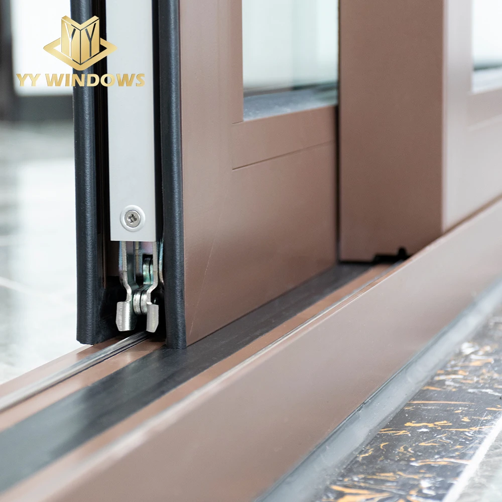 High energy saving thermal break aluminum modern design glass lift sliding  patio door for home building