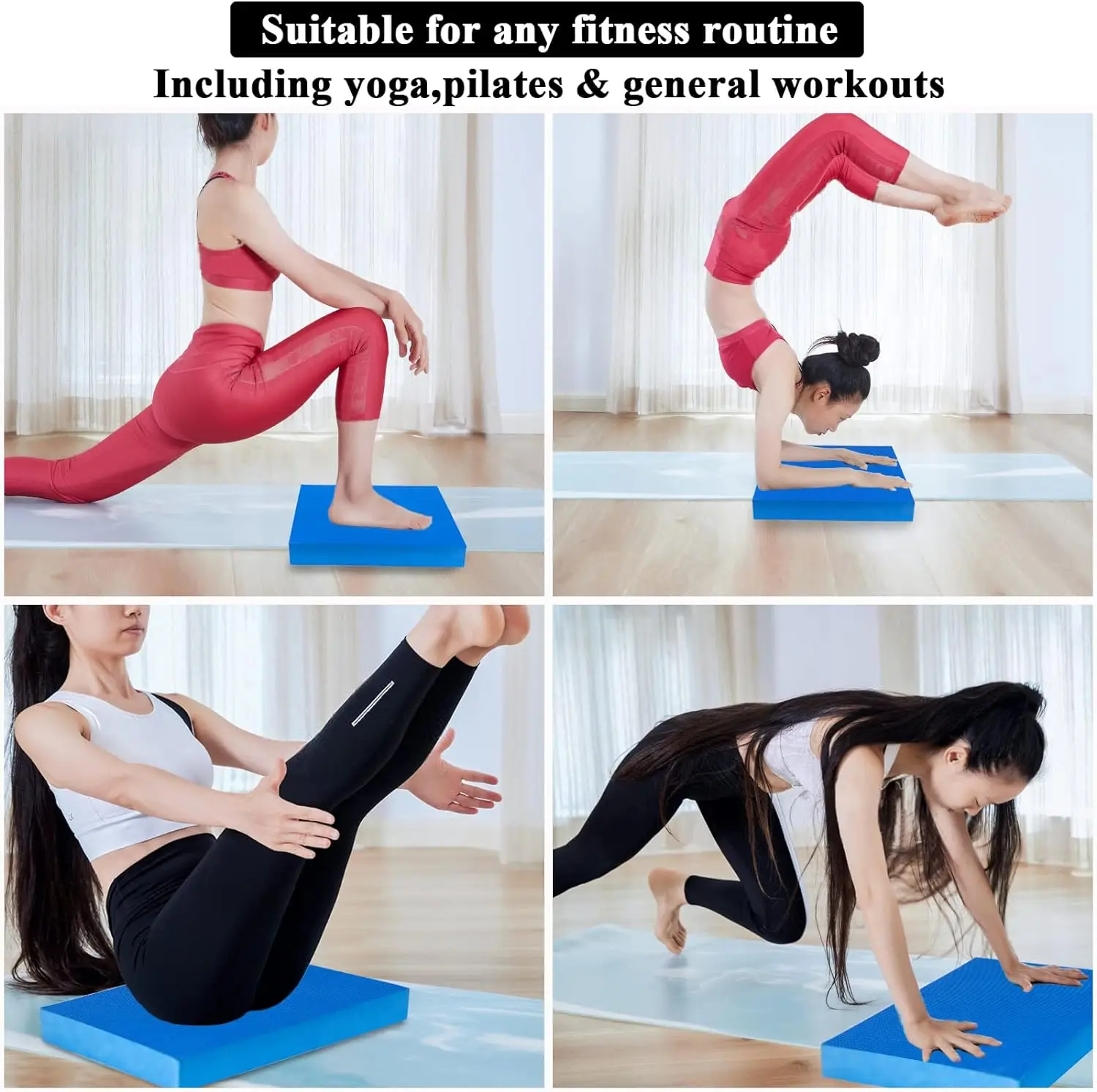 Top Quality Fitness Foam Balance Pad Gymnastic Crash Mat Balance Foam Pad Custom Tpe Yoga Knee Mat