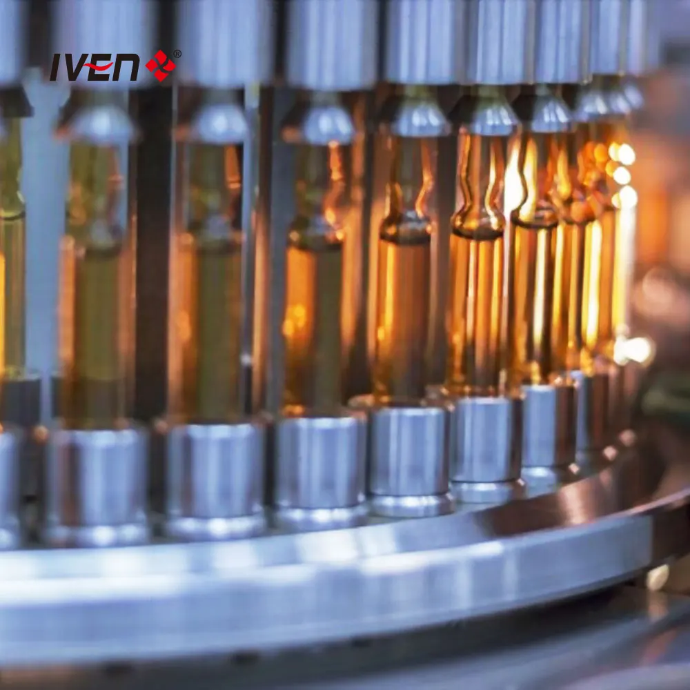 Sterile Injectable Whole Production Line Equipment System Plastic Glass Ampoule Washing Drying Filling and Sealing Machine