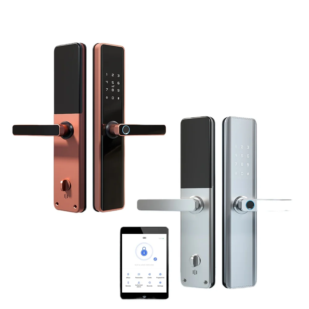 HuZhiYi Premium Eseye TTlock 6068 Security Mortise Lock AppEnabled Digital Fingerprint Door Lock For Home