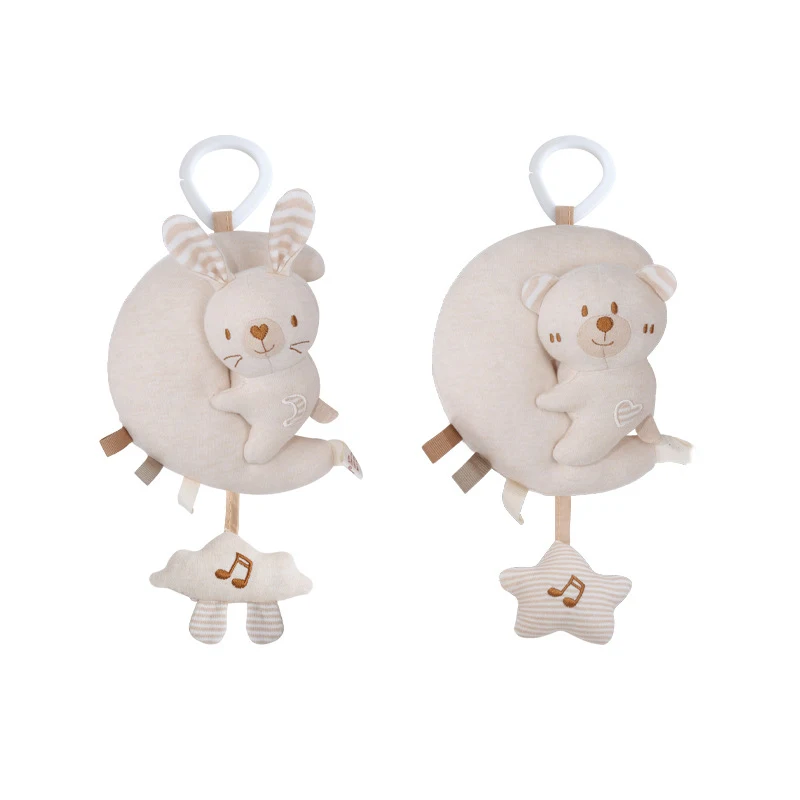 Wholesale Soft Baby Music Car Hanging Toy 0-3 Years Old Baby Bed Pendant Safety Seat Car Hanging Bell Comfort Toys For Kids Gift
