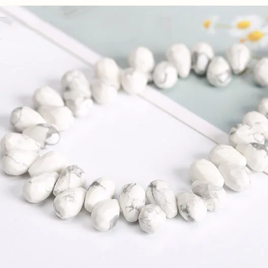 SB7140 сверлые граненые кварцевые бусины из натурального камня