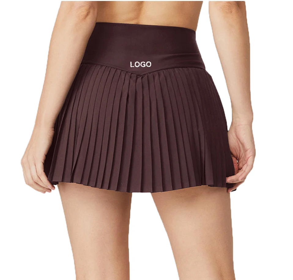 Новинка 2022, спортивная одежда из спандекса для бега и фитнеса, Женская быстросохнущая теннисная юбка для бега и тренировок