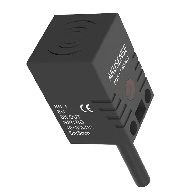 Sense Plastic Housing Q17 TOF Square Proximity Sensor with 5mm 8mm Sensing Distance for Industrial Applications