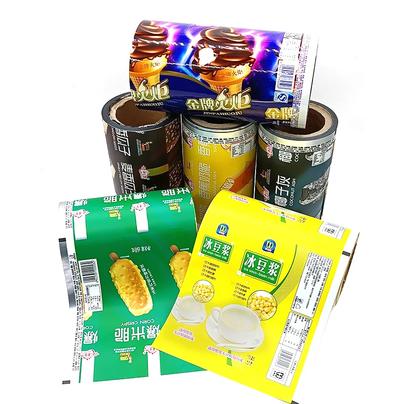 
Customized Ice Cream Flexible Plastic Packaging Composite Aluminum Film 