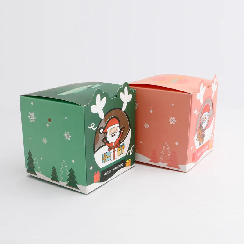 large merry christmas packaging luxury 3d gift candy set ornament storage boxes decorations clear lid with dividers