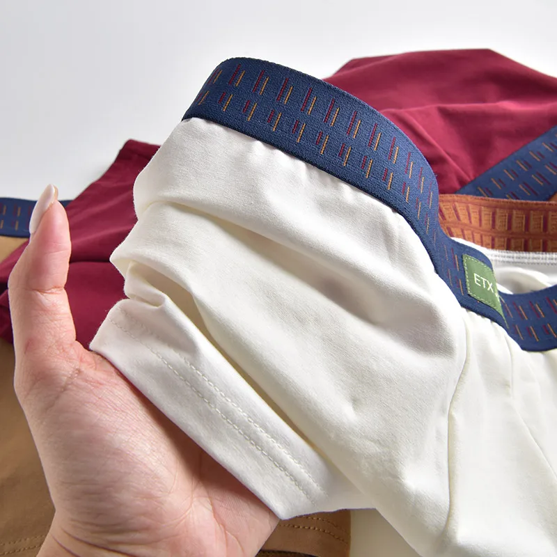 OEM/ODM Custom Logo Mens Cotton Underwear Shorts Briefs Breathable Boxers for Men