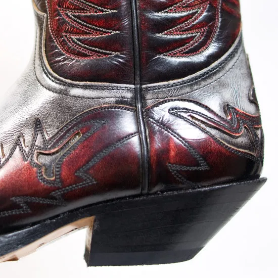 PDEP 2021 genuine leather mens cowboy western boots high quality embroidery for