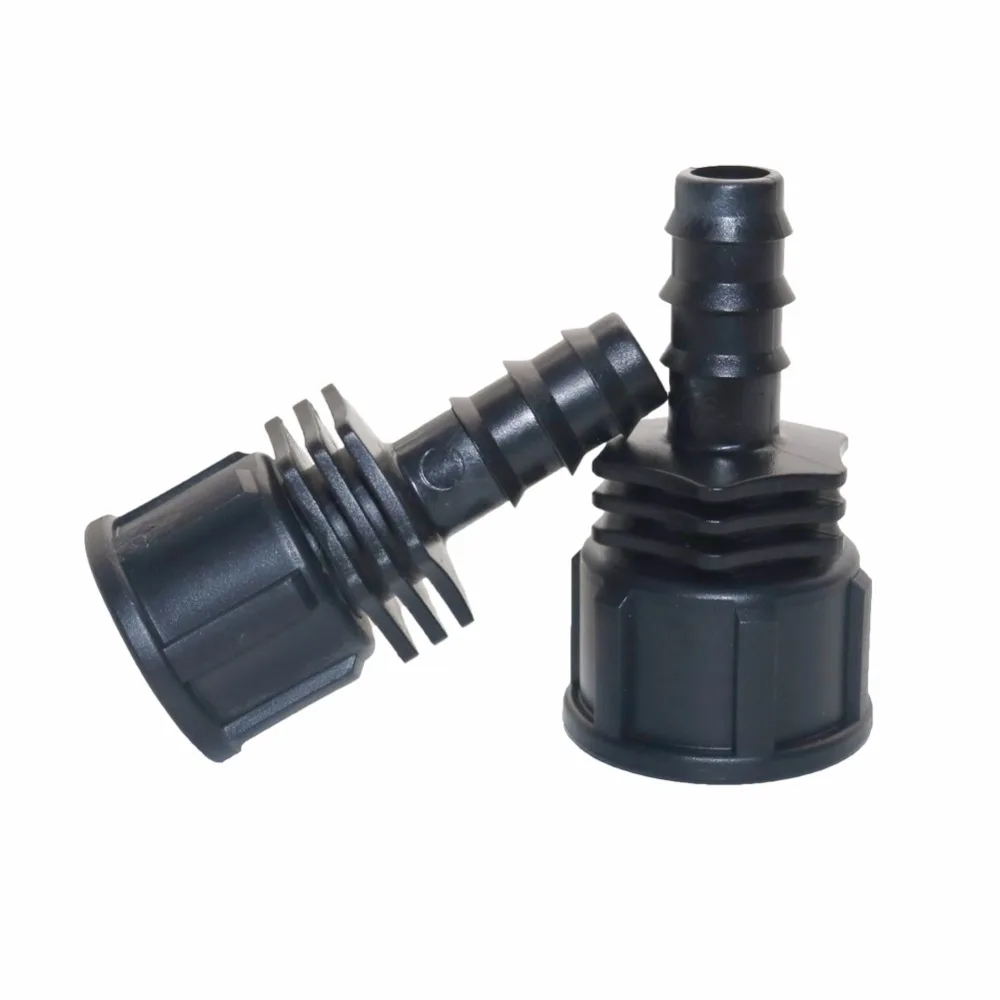 Garden Irrigation 1/2 3/4 Inch Female Connector Barbed Plastic Hose Fitting Micro Irrigation Adapter