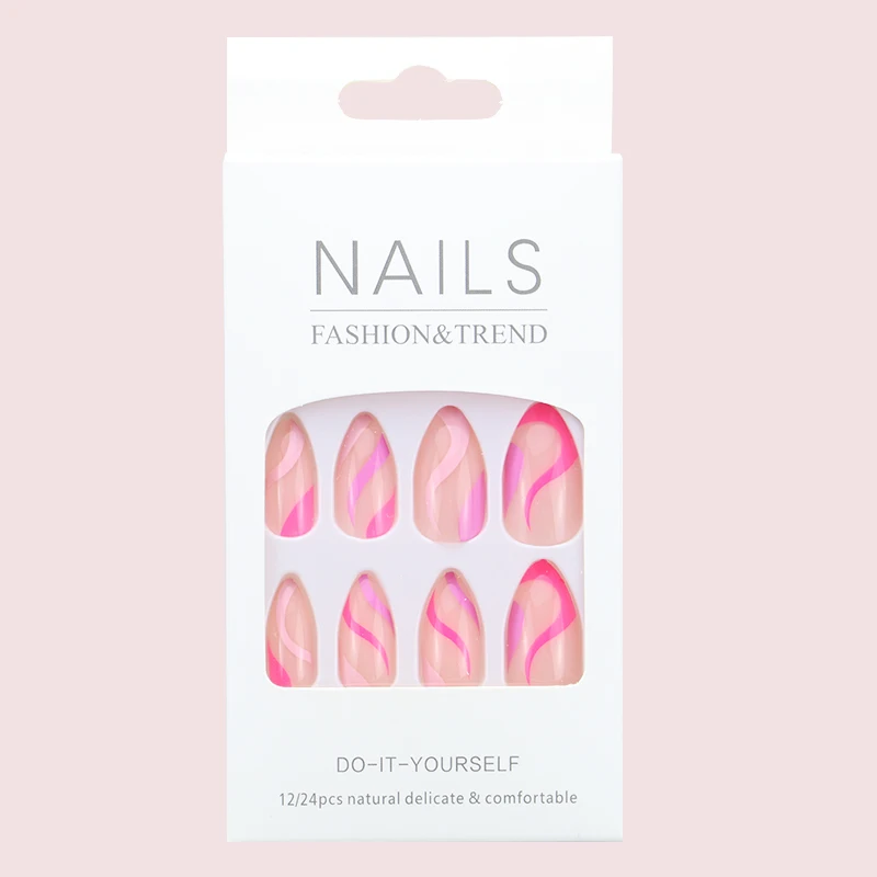 2022 new arrival Press on Nails Acrylic artificial fingernails ABS material full cover nail tips