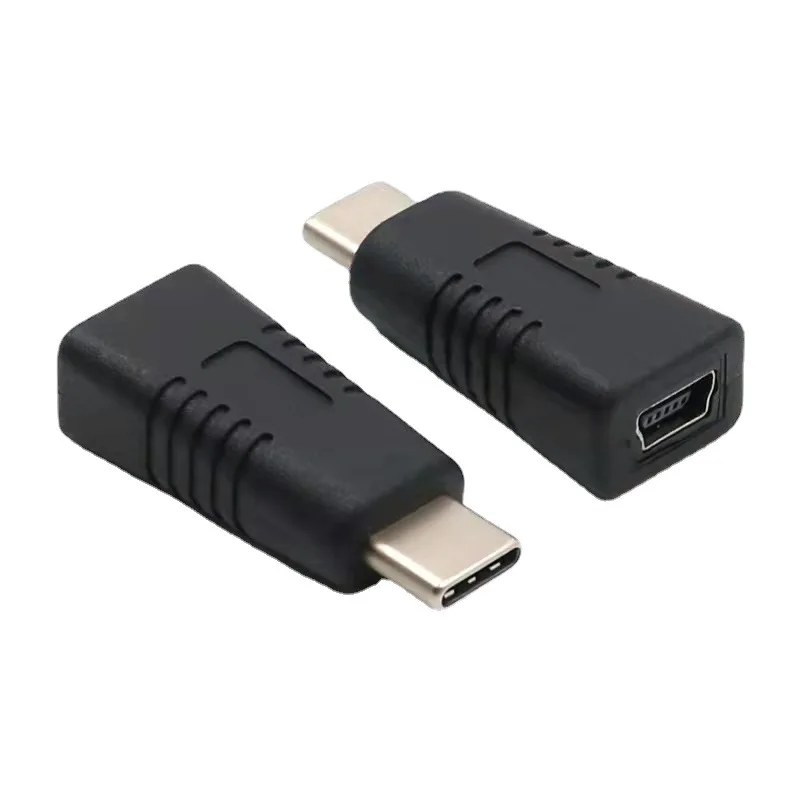Type C Male to Mini USB Female Adapter Charging Data Sync